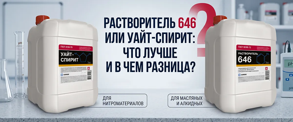 Уайт-спирит и растворитель 646: разница в свойствах и составе