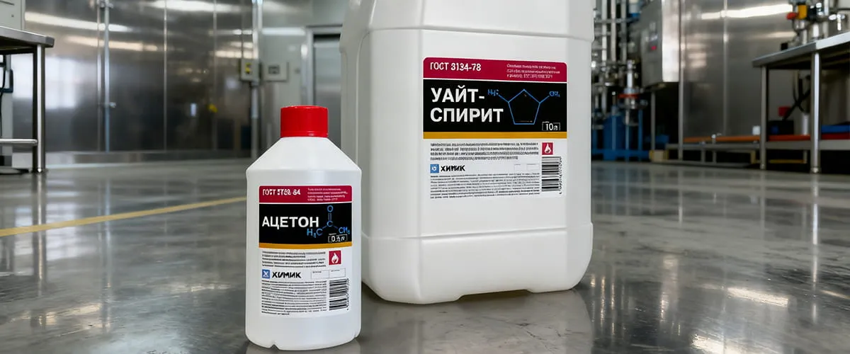 Сравнение ацетона и уайт-спирита