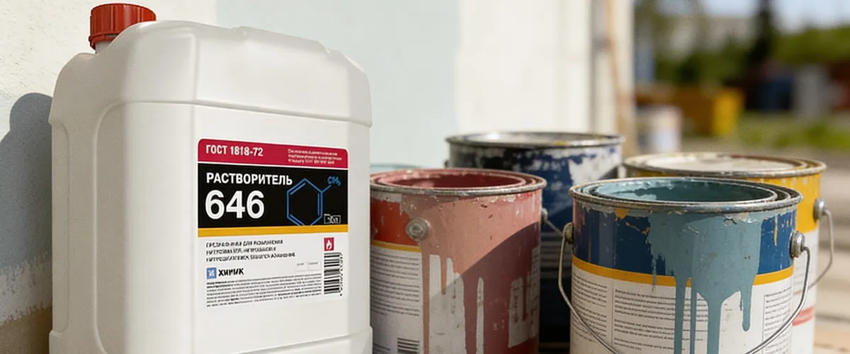 Сферы применения растворителя 646
