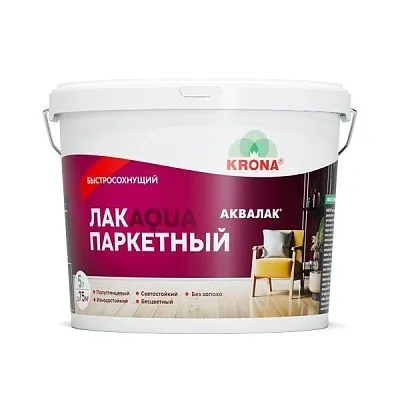 ЛАК ДЛЯ ДЕРЕВЯННЫХ ПОЛОВ АКВАЛАК ПАРКЕТНЫЙ 5л ®