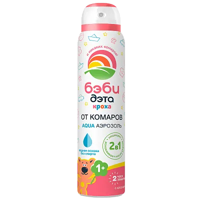 БЭБИ ДЭТА кроха AQUA аэрозоль 2 в 1, 100 мл