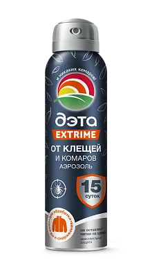 ДЭТА EXTRIME от клещей и комаров аэрозоль 150 мл