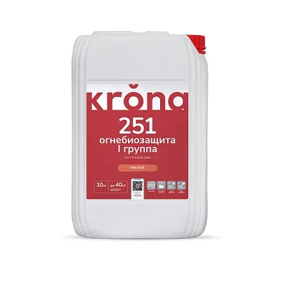 Krona 251 Огнебиозащита для древесины 10 л