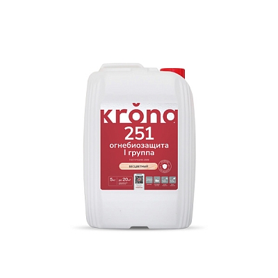 Krona 251 Огнебиозащита для древесины 5 л