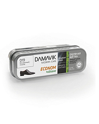 Обувная щетка «DAMAVIK» эконом с силиконом для ухода за изделиями из гладкой кожи